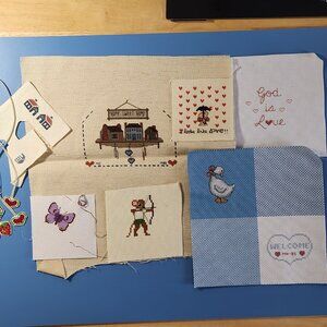 COUNTED CROSS STITCH ZIGGY LOVE GOOSE HOME BUTTERFLY ARCHER RABBITS